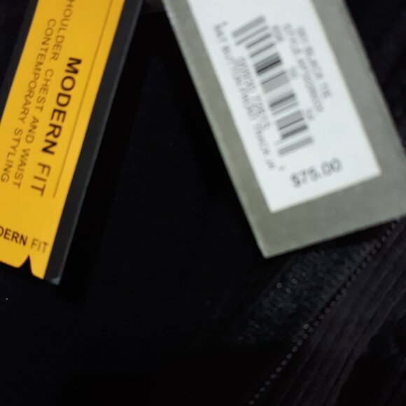 Men Black Button Zip-Front Sweatshirt Ribbed Collar Cuffs Apt 9 XLT - Picture 8 of 8